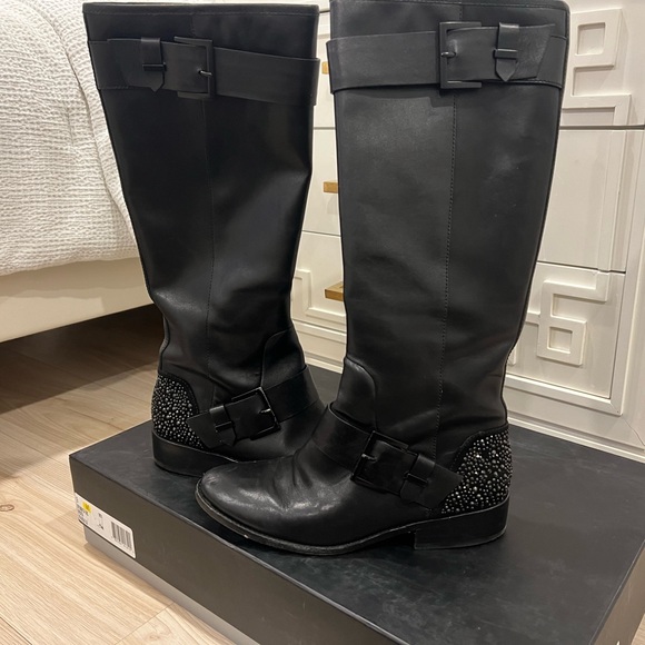 Brian Atwood Swarovski crystal riding boots - Picture 8 of 8